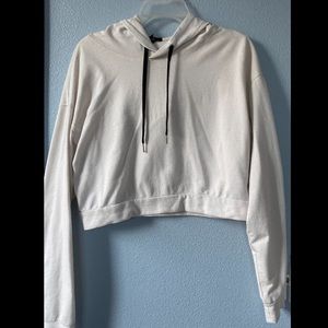 Forever 21 white cropped hoodie—minimalistic!
